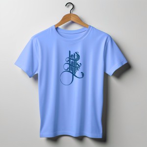 Jersey Fabrics Let's Talk Type T-shirt