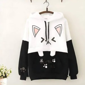 Ladies hoodie Fleece febric