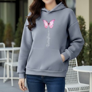 Premium Comfortable Printed Ladies Winter Hoodie