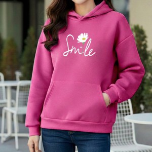 Premium Comfortable Printed Ladies Winter Hoodie