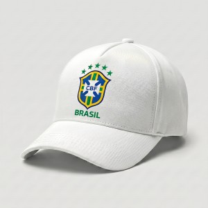 Premium White Brazil National Team Supporter Cap