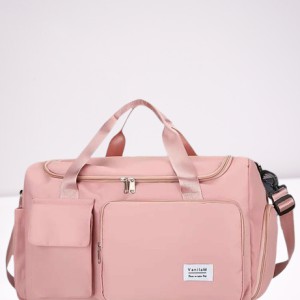 Fashionable Large Capacity Travel & Gym Bag - Pink