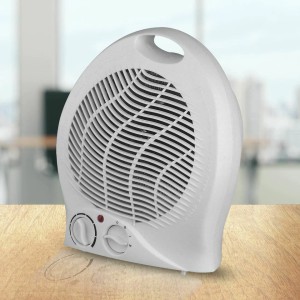 Interior Deluxe 2000W Electric Fan Heater – Fast Heating Portable Room Heater with Adjustable Temperature Control, 220-240V & 2-Year Warranty