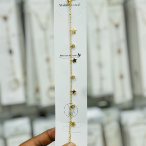 Anti-tarnish Golden Star and Crystal Bracelet