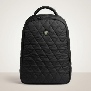 Givova Holland Quilted Padded Waterproof Unisex Backpack (Black) – Stylish Multi-Pocket Business & Travel Daypack with Ergonomic Support & Dedicated Laptop Compartment