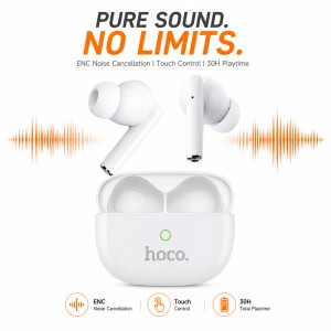 Hoco Y62-ENC True Wireless Bluetooth Earbuds – Hi-Res Audio Certified TWS with ENC Noise Cancellation, 30H Playtime & Bluetooth 5.4
