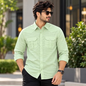 Premium Lap Seam Double Pocket Shirt