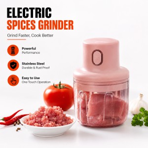 Intelligent Electric Rechargeable Vegetable Cutter & Mini Chopper – 250ml Wireless One-Touch Food Processor for Garlic, Ginger, Onion & Meat