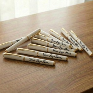 Customize Parker Pen with Premium Golden Clip UV Print -30 Pcs