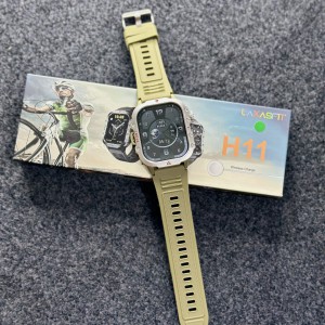 H11 Sports Smart Watch with Bluetooth Calling, Wireless Charging & IP67 Water-Resistant