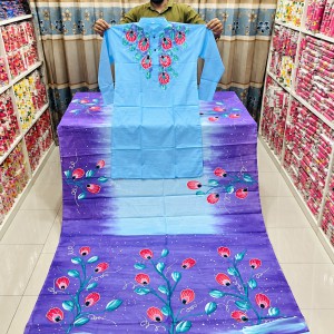 Attractive Hand-Painted Couple Set (Saree and Panjabi)