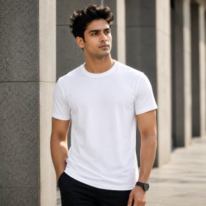 Premium White Jersey T-Shirt – Lightweight & Breathable