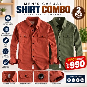 High Thickness Double Pocket Shirt (2PIS COMBO)