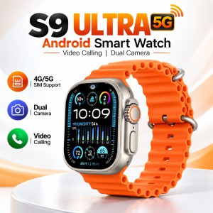 S9 Ultra 5G Android Smart Watch – Dual Camera, Nano SIM Supported, Video Calling & Play Store