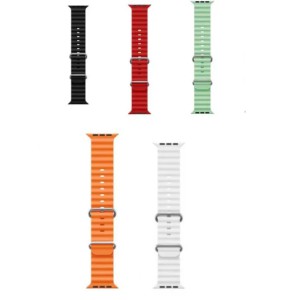 Universal Silicone Smart Watch Strap – 5 Colors Combo Pack (Smooth & Durable)