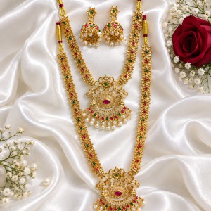 Elegant Gold-Plated Bridal Jewellery Set