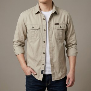 Full sleeves double pocket panel Shirt